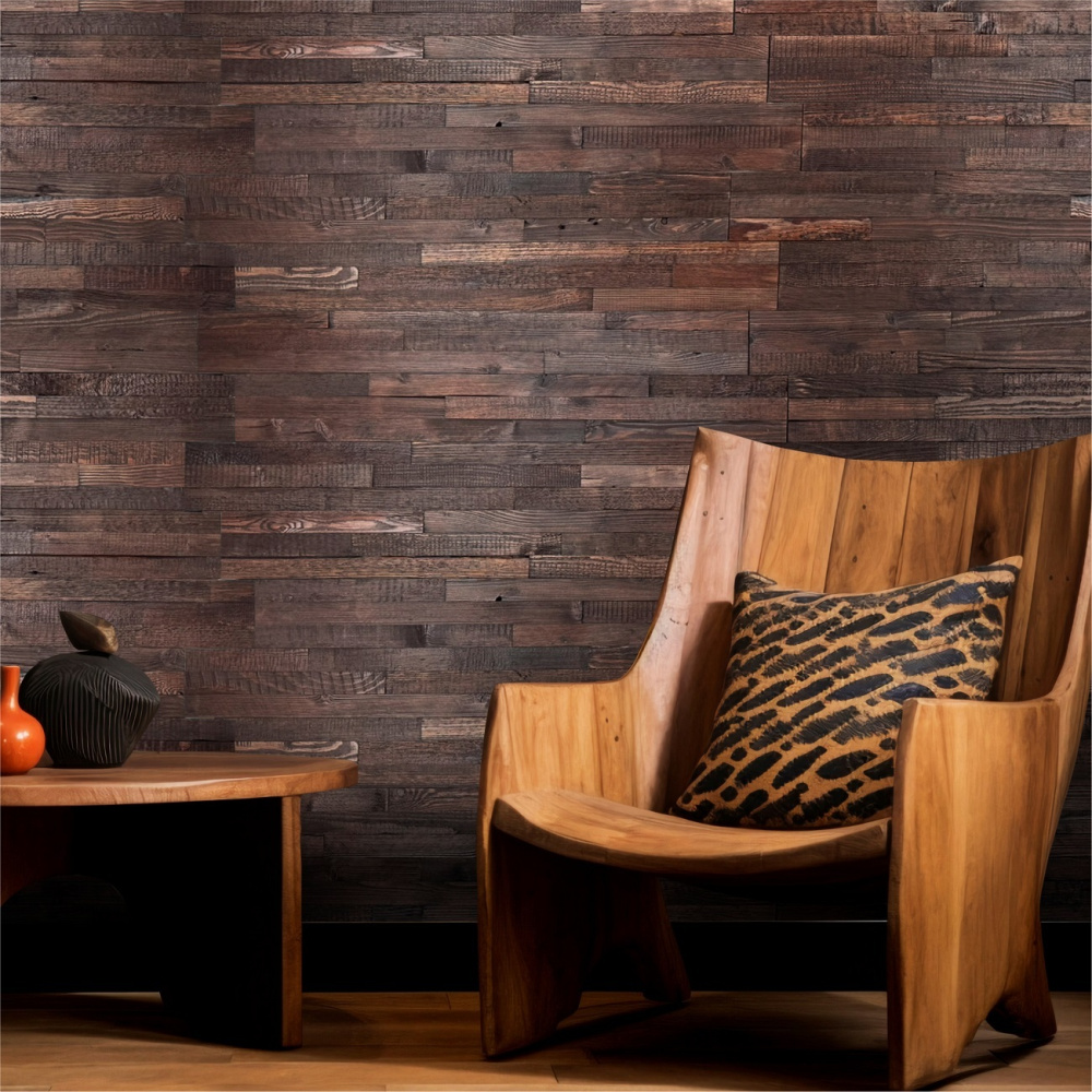 Двухслойная стеновая панель ArtBarnWood/АртВарнВуд TriPL/ПЛe Каштан